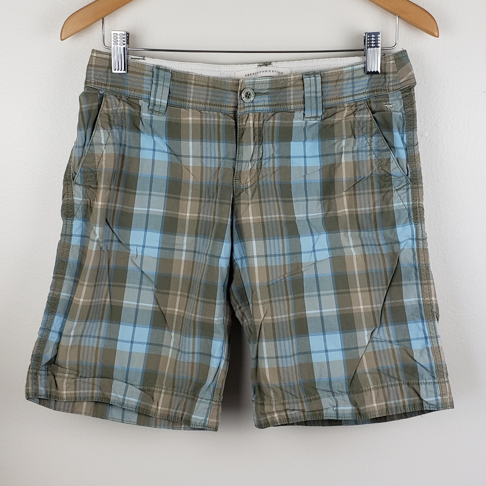 Abercrombie & Fitch Plaid Long Shorts